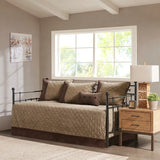 Lodge Cabin Microsuede 6-Piece Daybed Cover Set, Brown