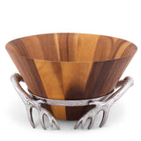 Antler Wood Salad Bowl
