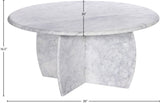 Formentera Coffee Table - Handcrafted Marble Elegance with Unique Design for Modern Living Spaces