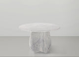 Formentera Dining Table - Elegant Handcrafted Marble Design with Unique Shape for Modern Spaces
