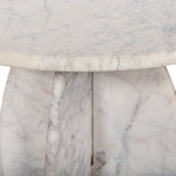 Formentera End Table - Handcrafted Marble Elegance with Unique Design for Modern Living Spaces
