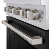 ZLINE 36" Gas Range, Convection Gas Oven, Stainless Steel,Matte Black SGR-BLM-36