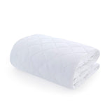 Microfiber Mattress Pad with Polyester Fiber Fill, White