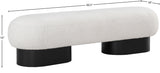 Robertson Opulent Boucle Fabric Bench – Timeless Art Deco Elegance for Entryway or Living Room