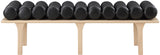 Landon Luxurious Vegan Leather Bench with Solid Oak Base – Art Deco Style for Home Décor Bliss
