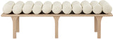 Landon Luxurious Vegan Leather Bench with Solid Oak Base – Art Deco Style for Home Décor Bliss