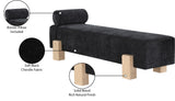 Edison Bench - Chic Mid-Century Modern Design with Soft Upholstery and Stylish Bolster Pillow Included