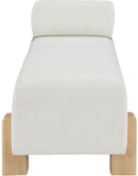 Edison Bench - Chic Mid-Century Modern Design with Soft Upholstery and Stylish Bolster Pillow Included