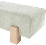 Edison Bench - Chic Mid-Century Modern Design with Soft Upholstery and Stylish Bolster Pillow Included