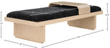 Arlington Bench: Stylish Mid-Century Modern Design with Solid Wood Base and Moveable Tray for Versatility
