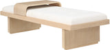 Arlington Bench: Stylish Mid-Century Modern Design with Solid Wood Base and Moveable Tray for Versatility