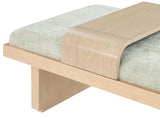 Arlington Bench: Stylish Mid-Century Modern Design with Solid Wood Base and Moveable Tray for Versatility