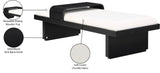 Arlington Bench - Luxurious Chenille Upholstered Seating with Sliding Tray for Modern Spaces