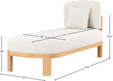 Maybourne Boucle Fabric Upholstered Chaise