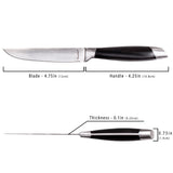 BergHOFF Essentials Geminis 4.75" Stainless Steel Steak Knife, Set of 6