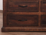 3 Drawer 2 Door Chest | Madeira Collection Solid Wood