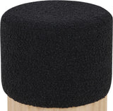 Veranda Boucle Fabric Upholstered Stool