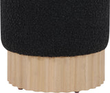 Veranda Boucle Fabric Upholstered Stool