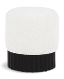Veranda Boucle Fabric Upholstered Stool