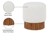 Veranda Boucle Fabric Upholstered Stool
