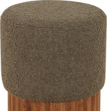 Veranda Boucle Fabric Upholstered Stool