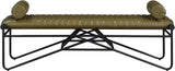 Gatsby Vegan Leather Bench – Elegant Contemporary Design with Soft Cushions for Stylish Spaces