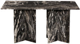 Verona Dining Table - Handcrafted Black Marble with Unique Base for Timeless Elegance and Style