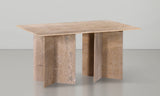 Verona Dining Table - Handcrafted Black Marble with Unique Base for Timeless Elegance and Style