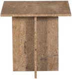 Verona End Table - Handcrafted Marble Design with Unique Base for Contemporary Elegance in Any Room