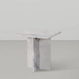 Verona End Table - Handcrafted Marble Design with Unique Base for Contemporary Elegance in Any Room