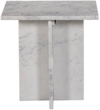 Verona End Table - Handcrafted Marble Design with Unique Base for Contemporary Elegance in Any Room
