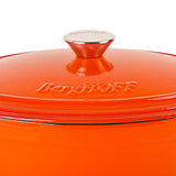 BergHOFF Neo Cast Iron 5qt. Oval Dutch Oven 11.5" with Lid, Orange
