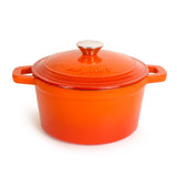 BergHOFF Neo Cast Iron 3qt. Round Dutch Oven 8" with Lid, Orange