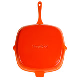 BergHOFF Neo Cast Iron Square Grill Pan 11", Orange