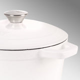 BergHOFF Neo Cast Iron 7qt. Round Dutch Oven 11" with Lid, White
