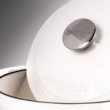 BergHOFF Neo Cast Iron 7qt. Round Dutch Oven 11" with Lid, White