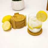 BergHOFF Bamboo 8pc Serving Tray with Coasters Set