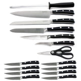 BergHOFF Essentials 18pc Stainless Steel Cutlery Set, Wooden Block