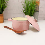 BergHOFF Neo Cast Iron 3qt. Round Dutch Oven 8" with Lid, Pink