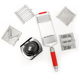 BergHOFF 6Pc Multi Slicer Pro Mandolin, Red