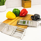 BergHOFF 6Pc Multi Slicer Pro Mandolin, Grey