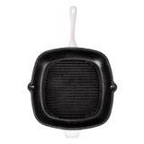BergHOFF Neo 2pc Cast Iron 10" Fry Pan & 11" Grill Pan Cookware Set, White