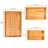 BergHOFF Bamboo 3Pc Serving Tray Set