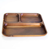 BergHOFF Acacia Wood 2pc Divided Tray and Serving Platter Set
