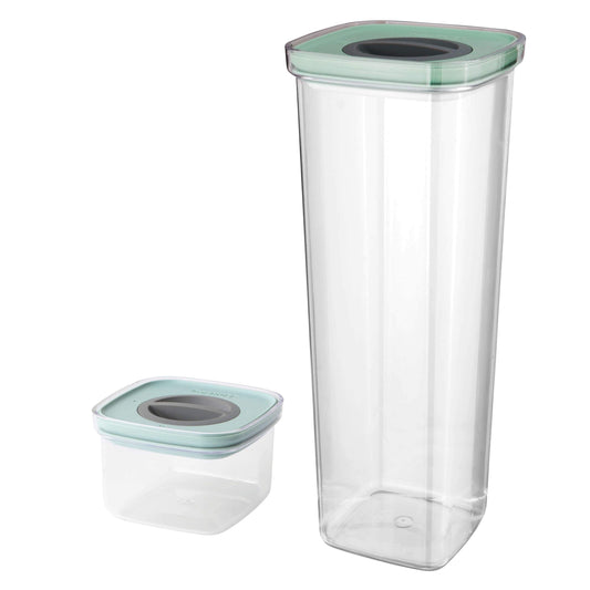 BergHOFF Leo 2pc Smart Seal Food Container Set, 2.2 qt and 0.42 qt, Green