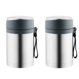 BergHOFF Essentials 28oz Food Container Set of 2, Black