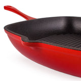 BergHOFF Neo 4pc Cast Iron Grill & Fry Pan Set, Red