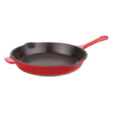 BergHOFF Neo 4pc Cast Iron Grill & Fry Pan Set, Red