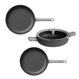 BergHOFF Leo 4Pc Non-stick Cookware Fry & Saute Set, Gray