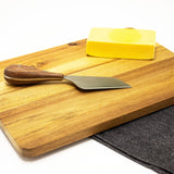 BergHOFF Aaron Probyn 3pc Cheese Knife and Bamboo Cutting Board Set, Striped